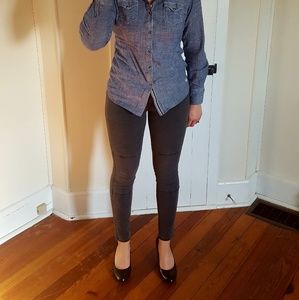 Old Navy Rockstar sz 4 jeggings gray